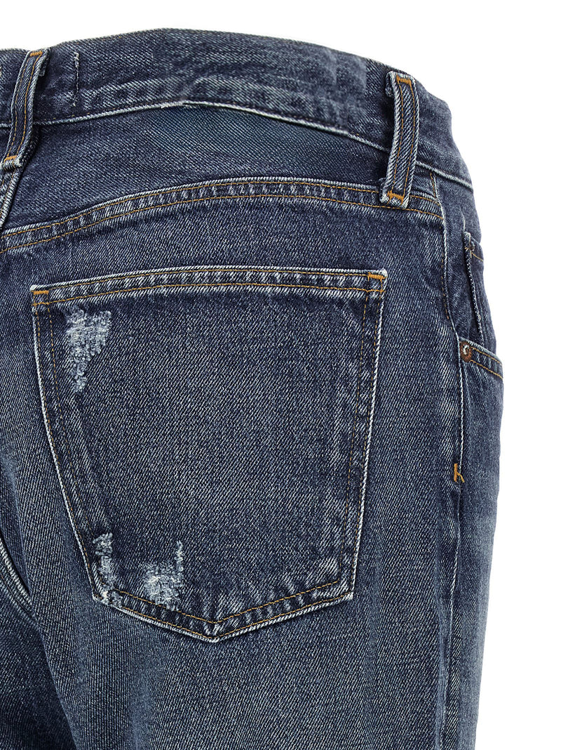 Agolde Blue Cotton Bootcut Jeans