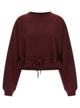 Sweat-shirt Dries Van Noten en coton bordeaux