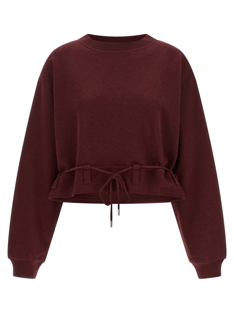 Sweat-shirt Dries Van Noten en coton bordeaux