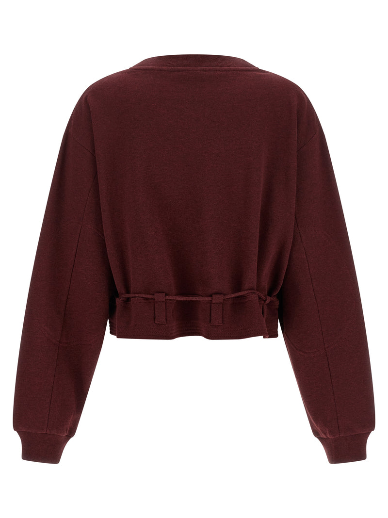 Sweat-shirt Dries Van Noten en coton bordeaux