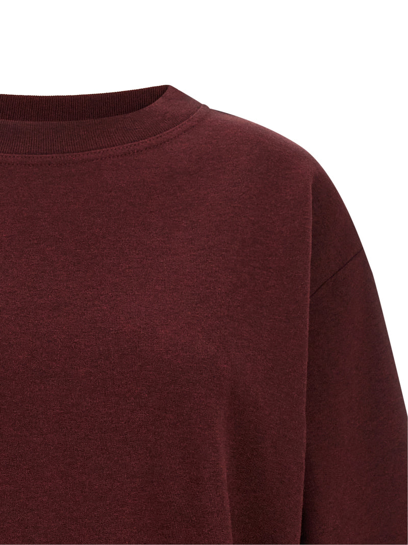 Sweat-shirt Dries Van Noten en coton bordeaux