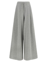 Pantalon décontracté gris en coton Dries Van Noten