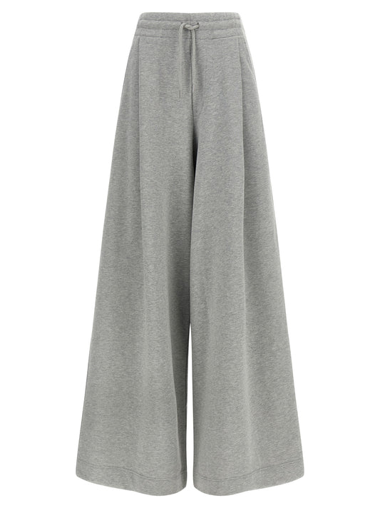 Pantalon décontracté gris en coton Dries Van Noten
