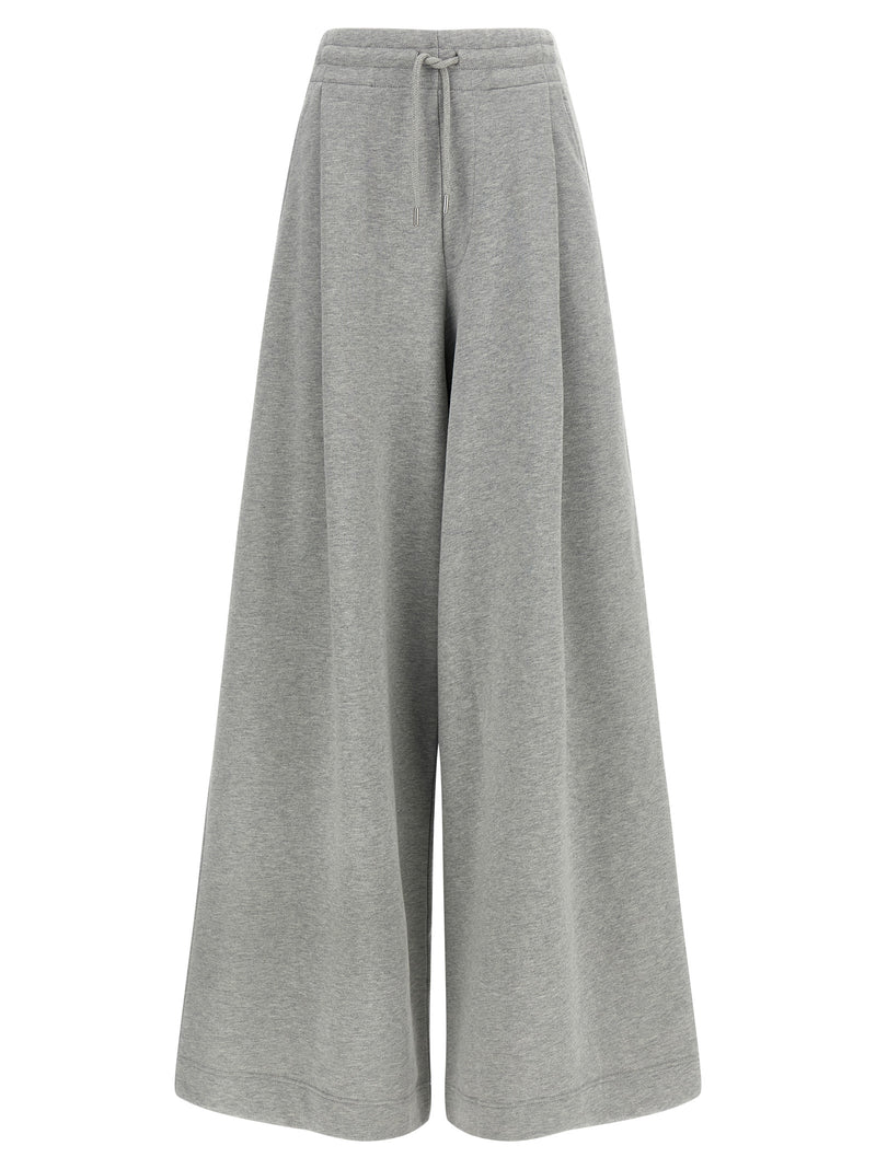 Pantalon décontracté gris en coton Dries Van Noten