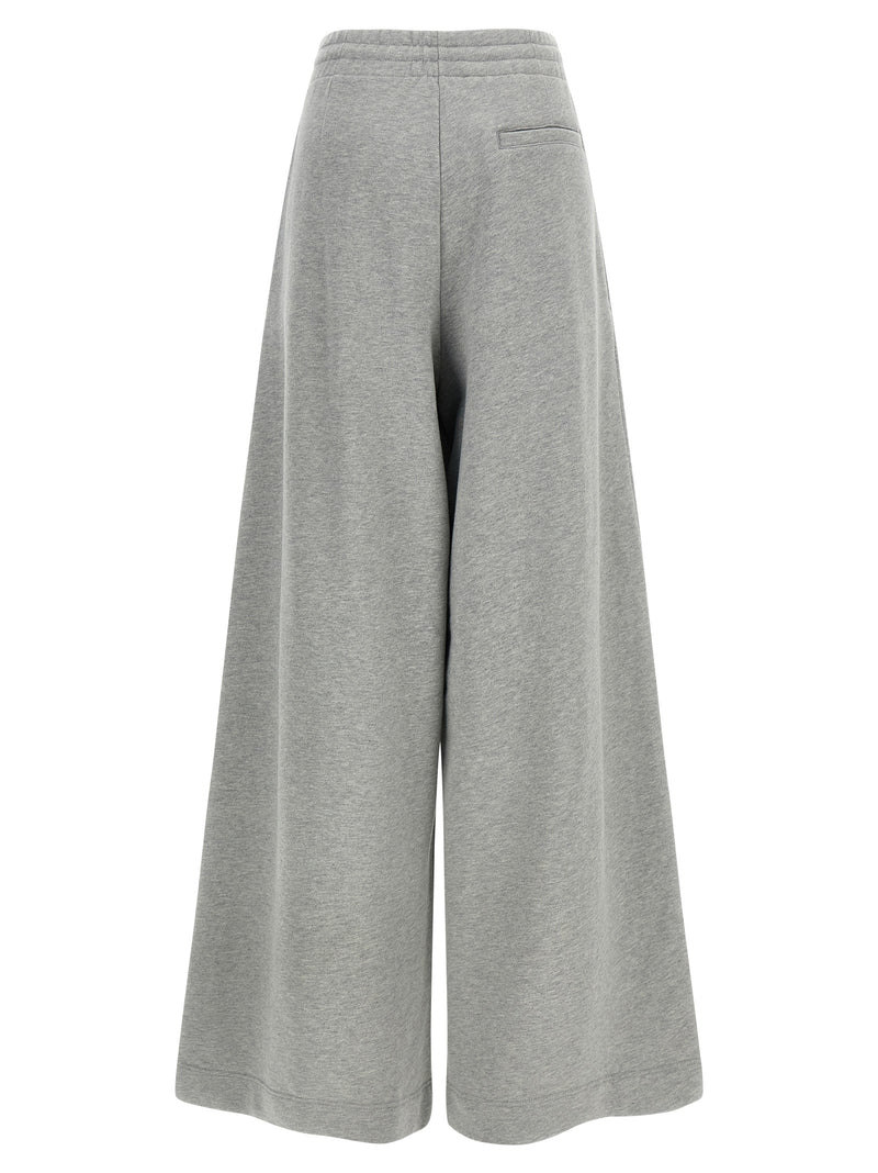 Pantalon décontracté gris en coton Dries Van Noten