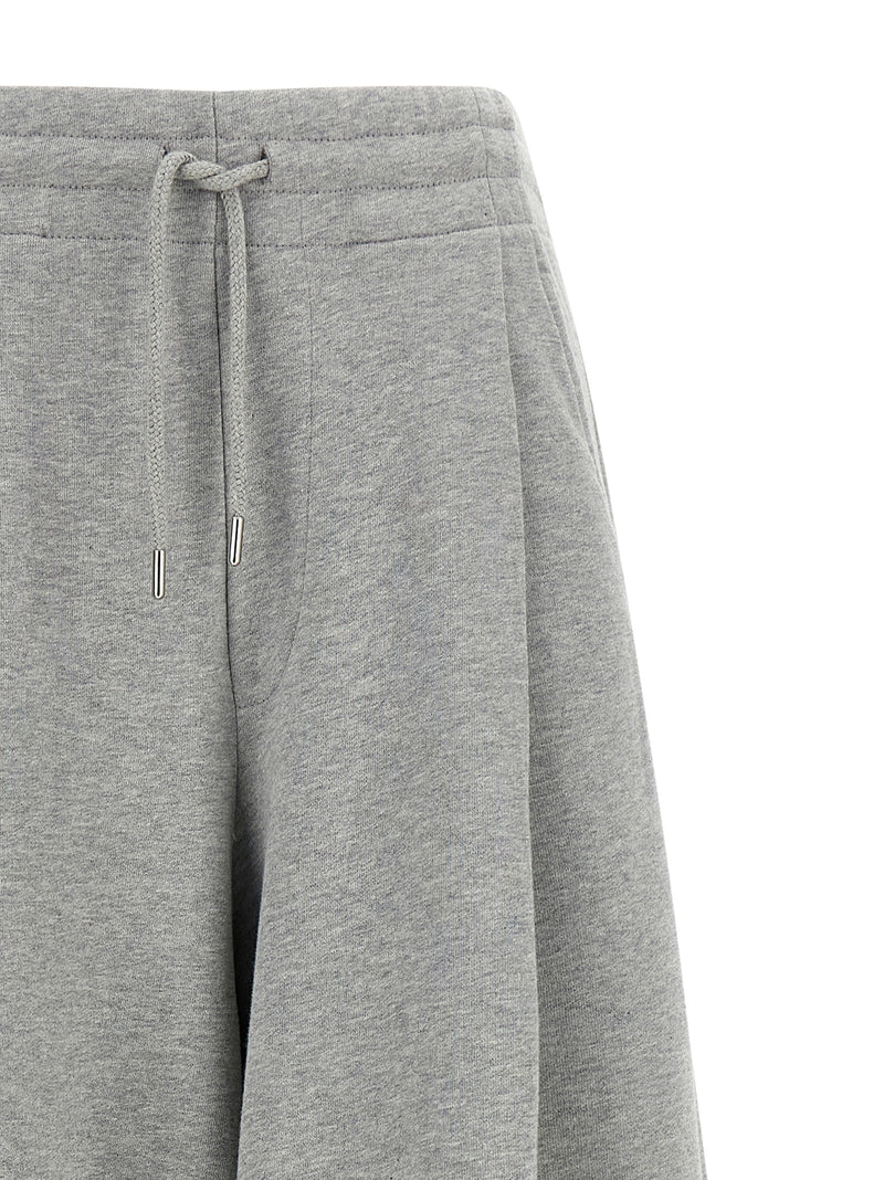Pantalon décontracté gris en coton Dries Van Noten