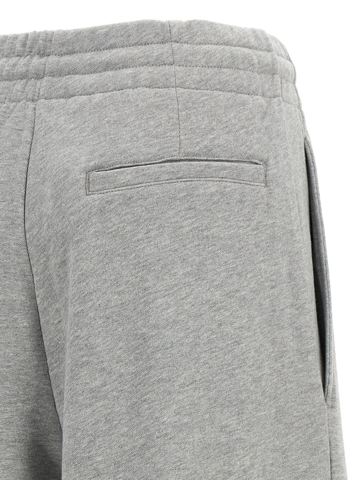 Pantalon décontracté gris en coton Dries Van Noten