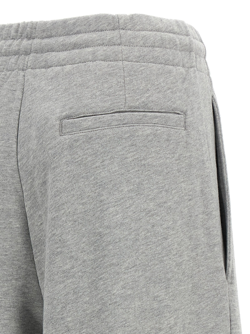 Pantalon décontracté gris en coton Dries Van Noten