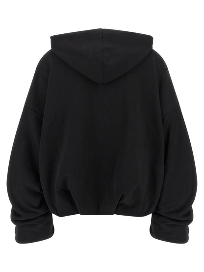 Dries Van Noten Black Cotton Hoodie