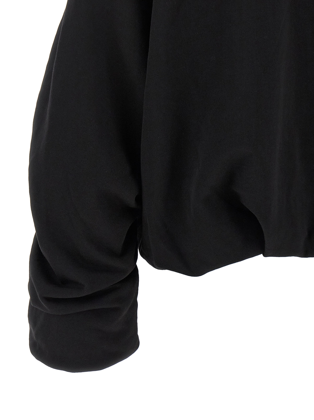 Sweat à capuche noir en coton Dries Van Noten