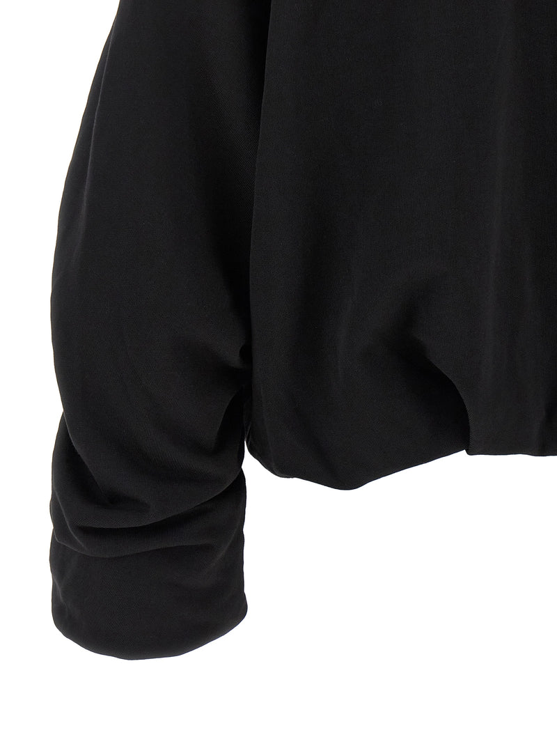 Sweat à capuche noir en coton Dries Van Noten