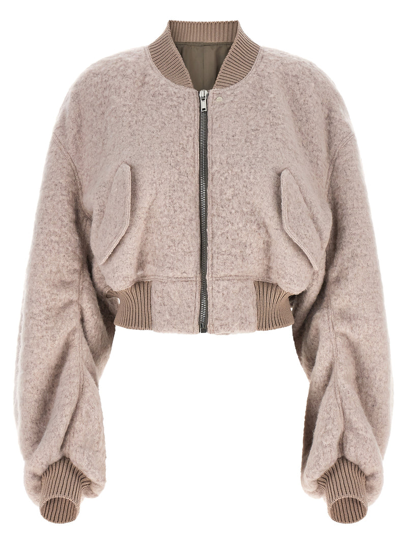Blouson bomber Rick Owens en marabout multicolore