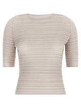 Chemisier Issey Miyake en polyester beige