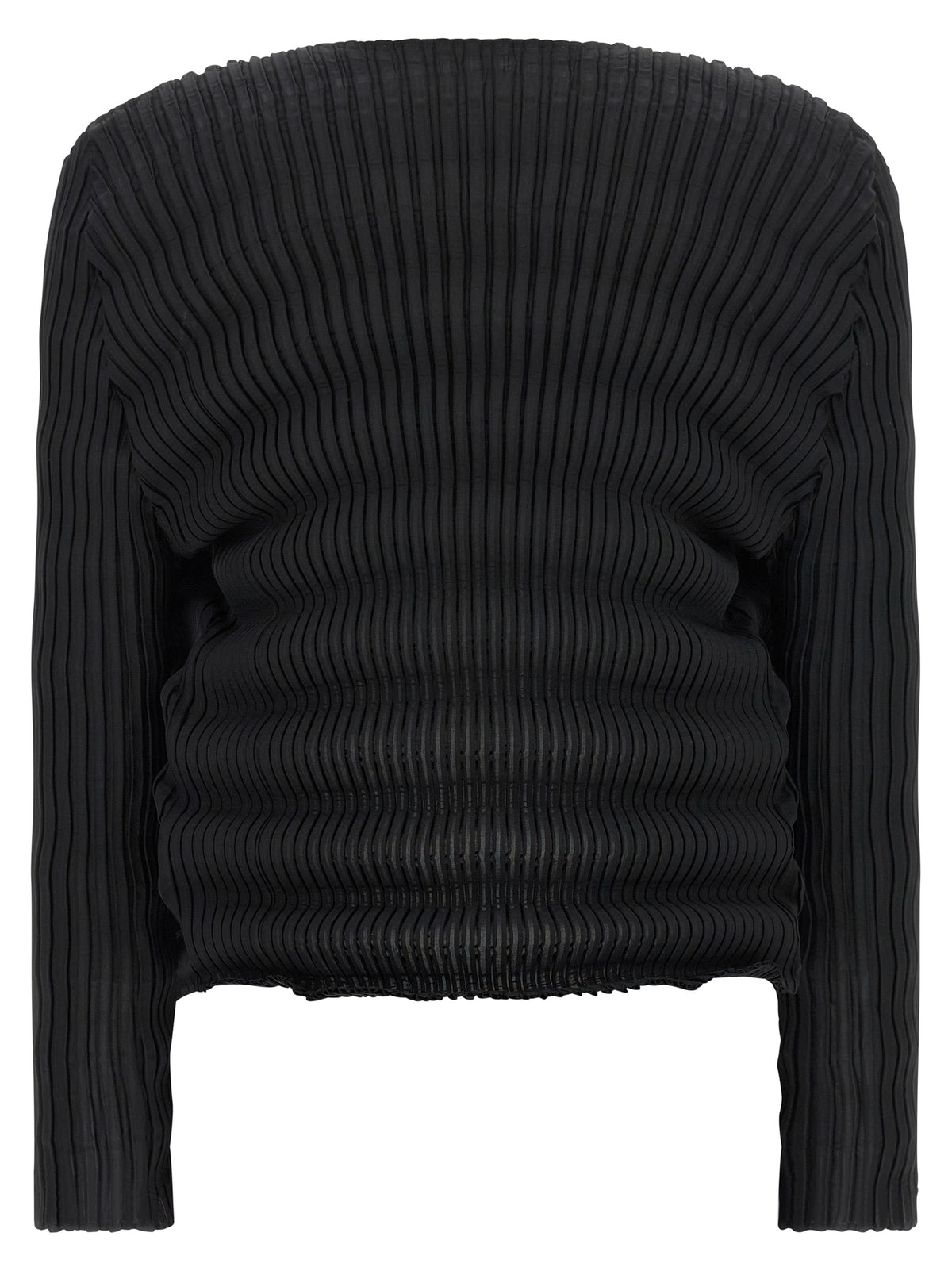 Cardigan Issey Miyake en polyester noir