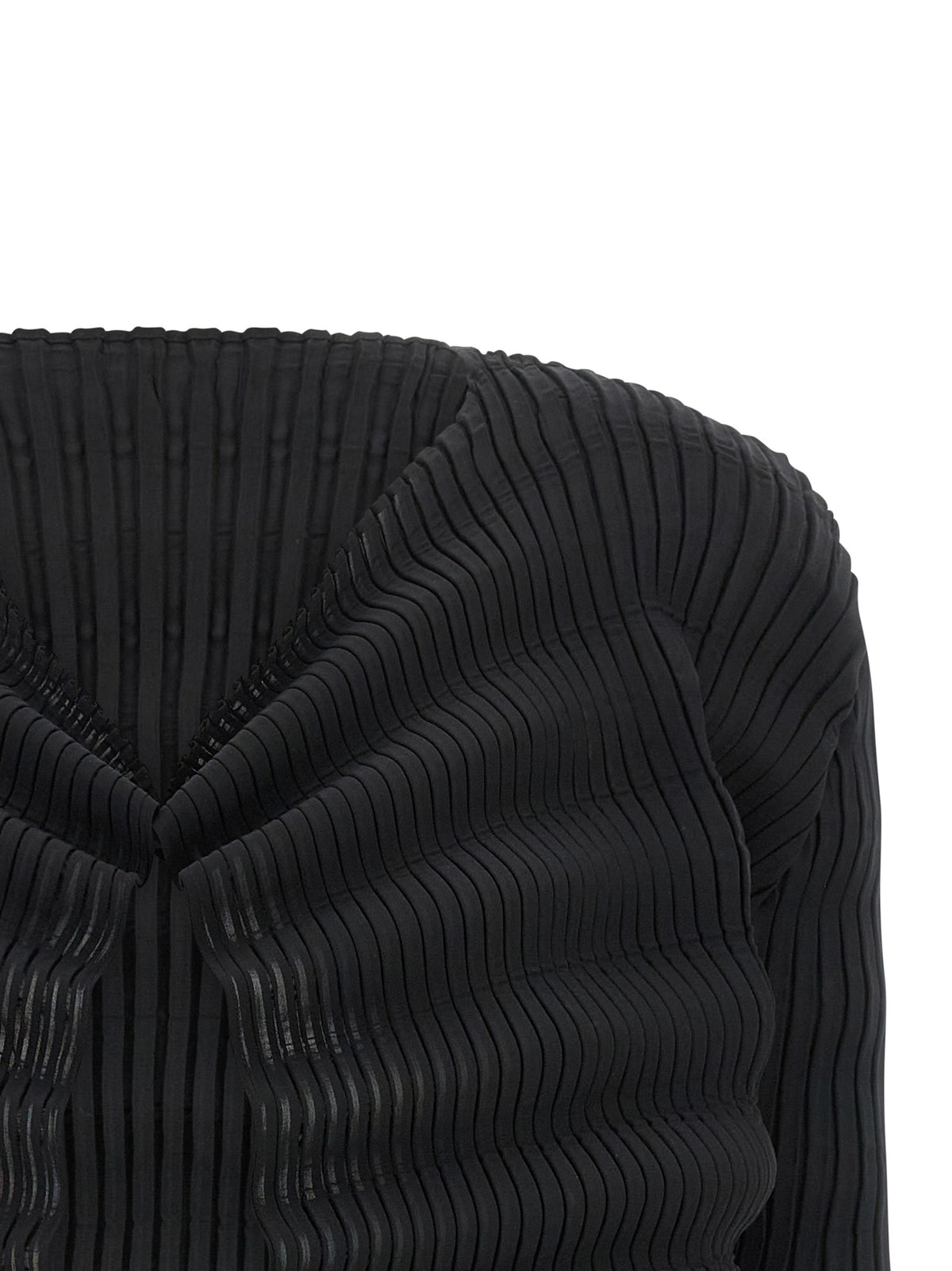 Cardigan Issey Miyake en polyester noir