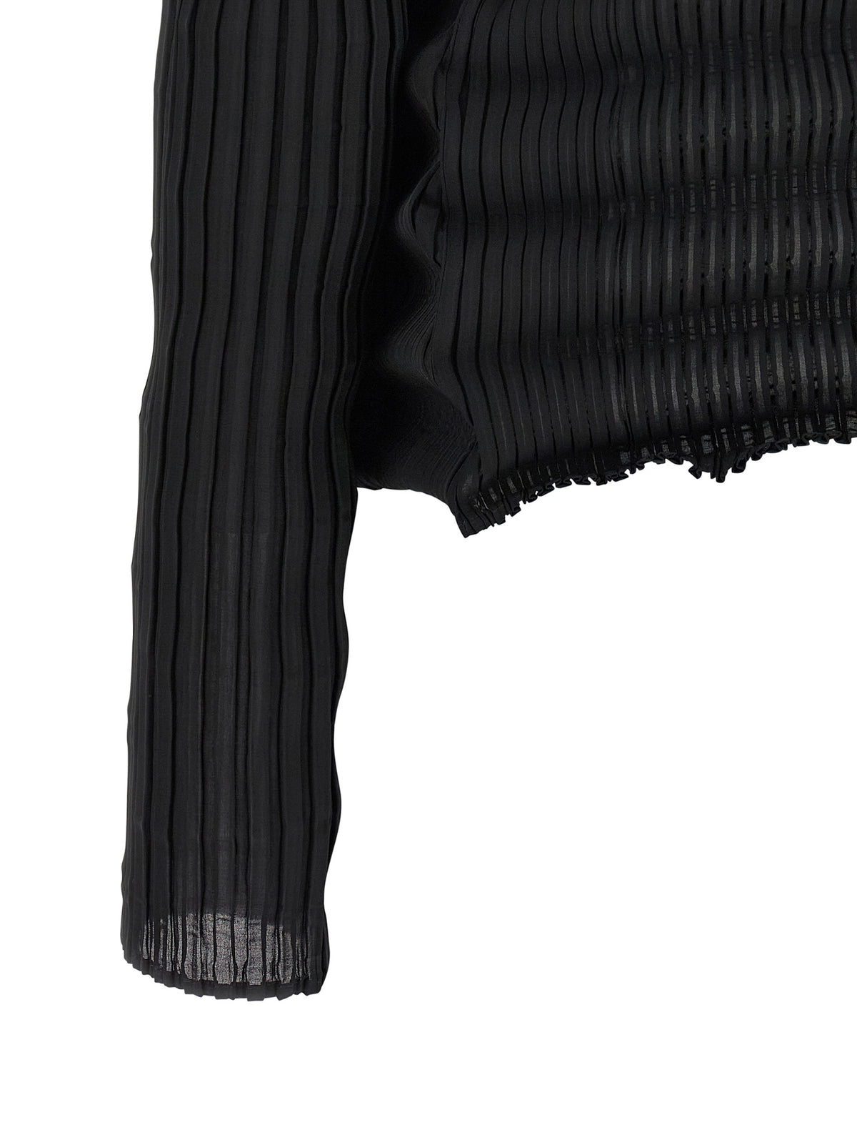 Cardigan Issey Miyake en polyester noir