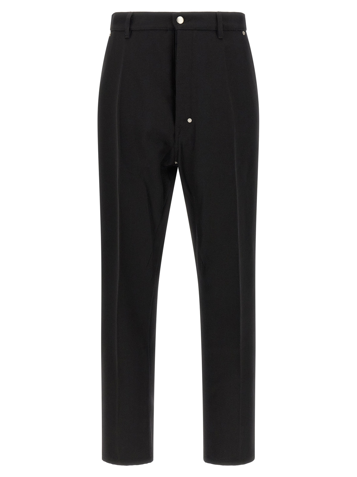 Pantalon décontracté en coton noir Rick Owens