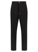 Pantalon décontracté en coton noir Rick Owens