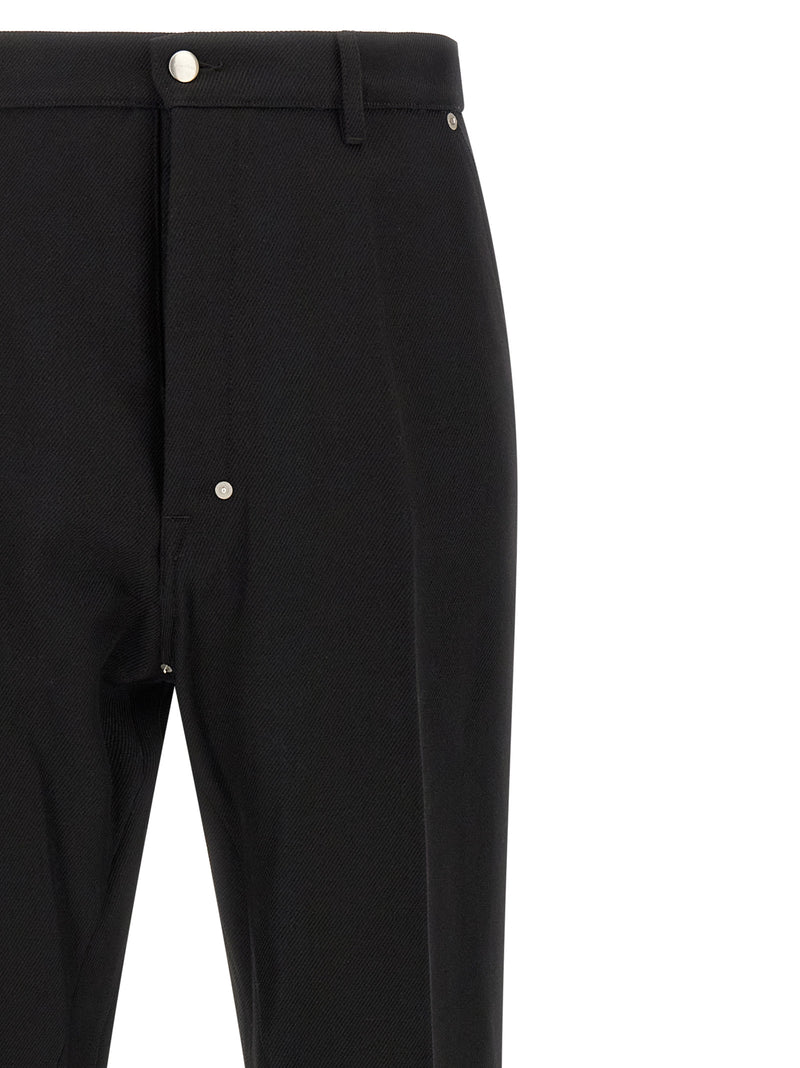 Pantalon décontracté en coton noir Rick Owens