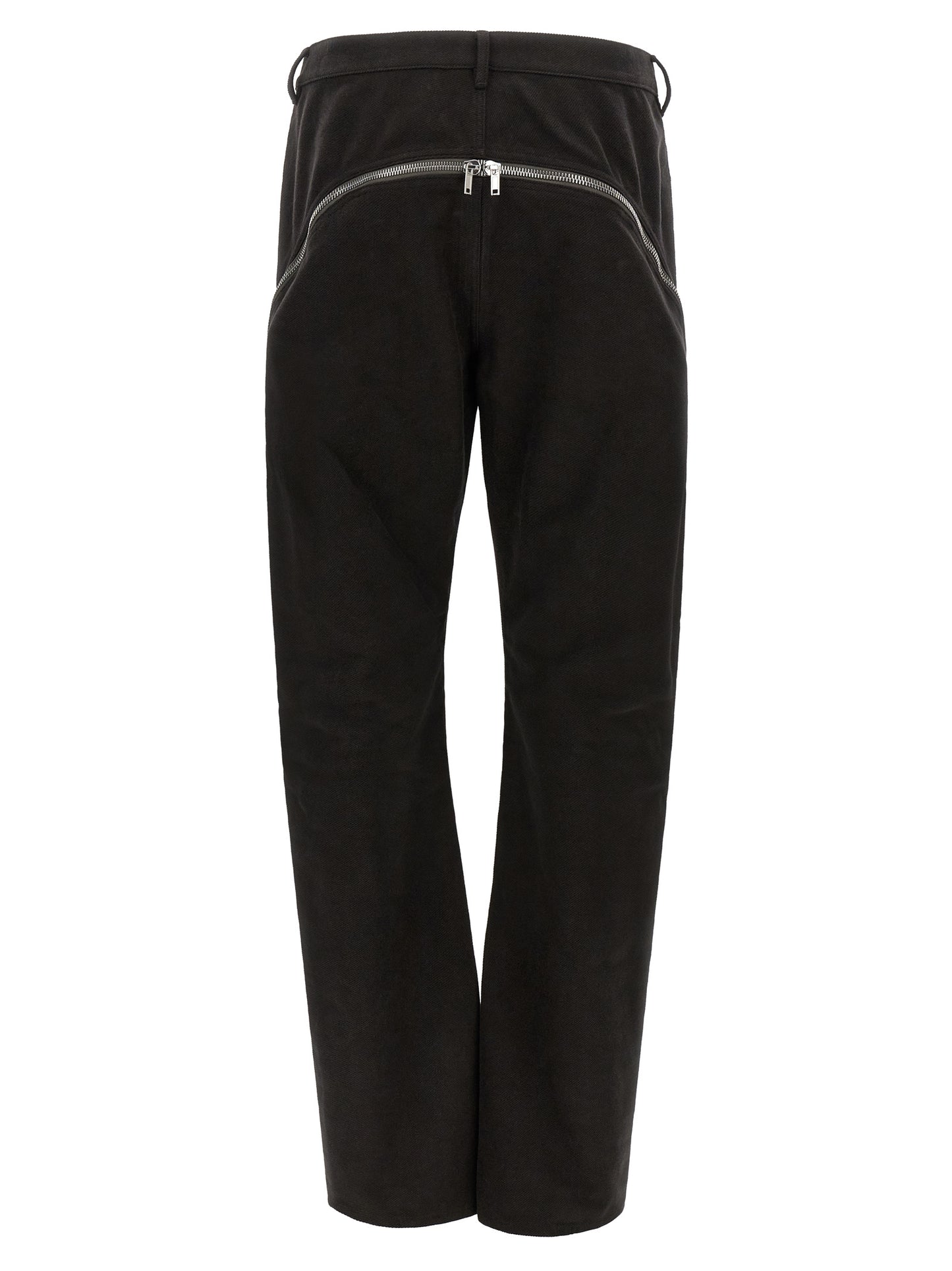 Rick Owens Black Cotton Flared Pants