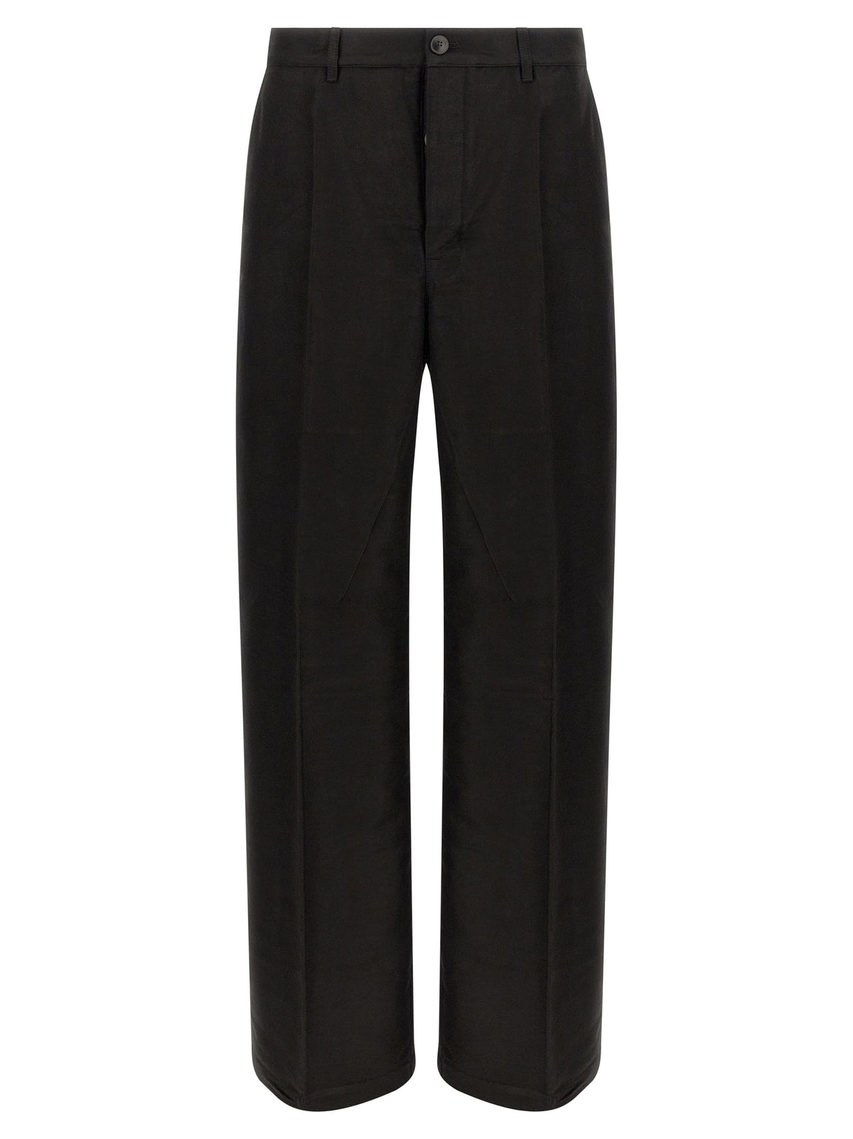 Pantalon décontracté Rick Owens en ramie noire