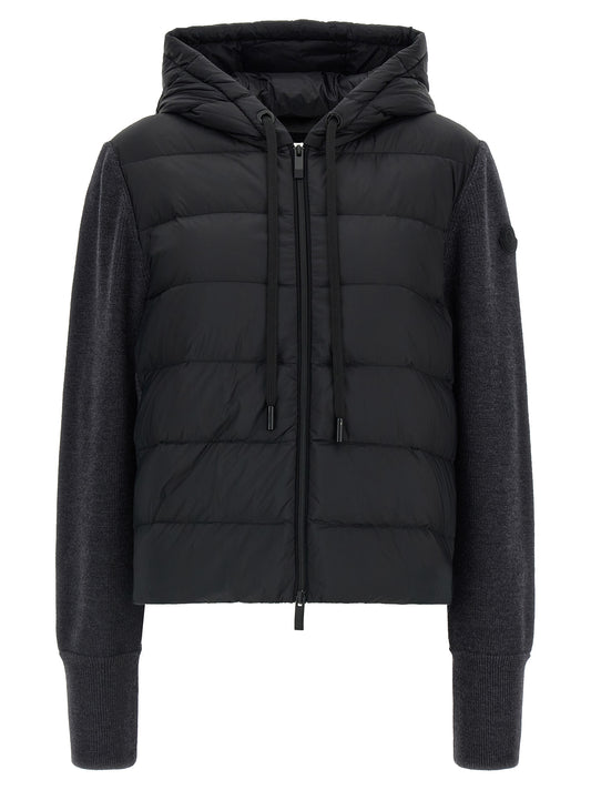 Cardigan Moncler en polyamide gris