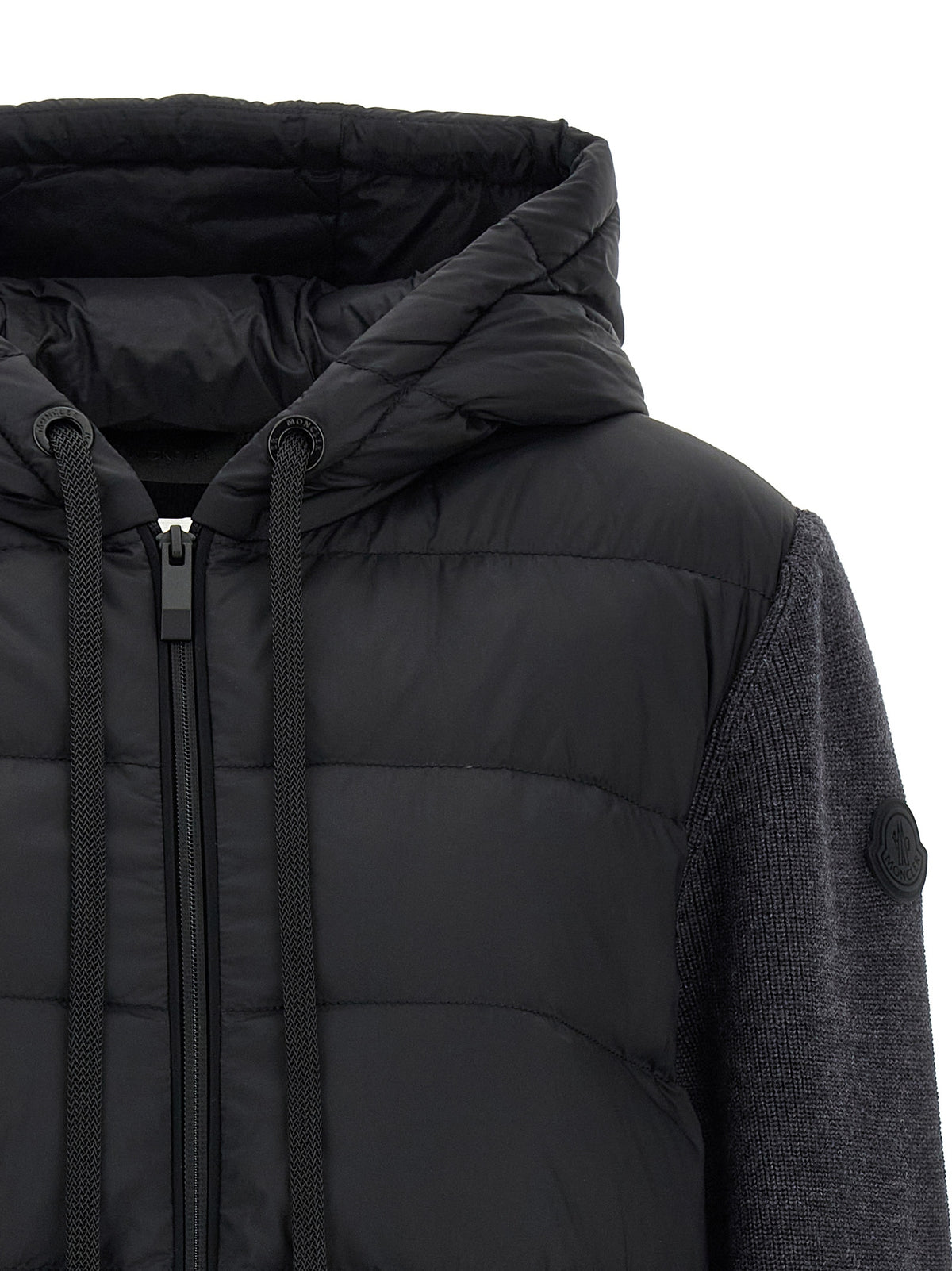 Cardigan Moncler en polyamide gris