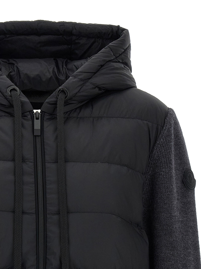 Cardigan Moncler en polyamide gris