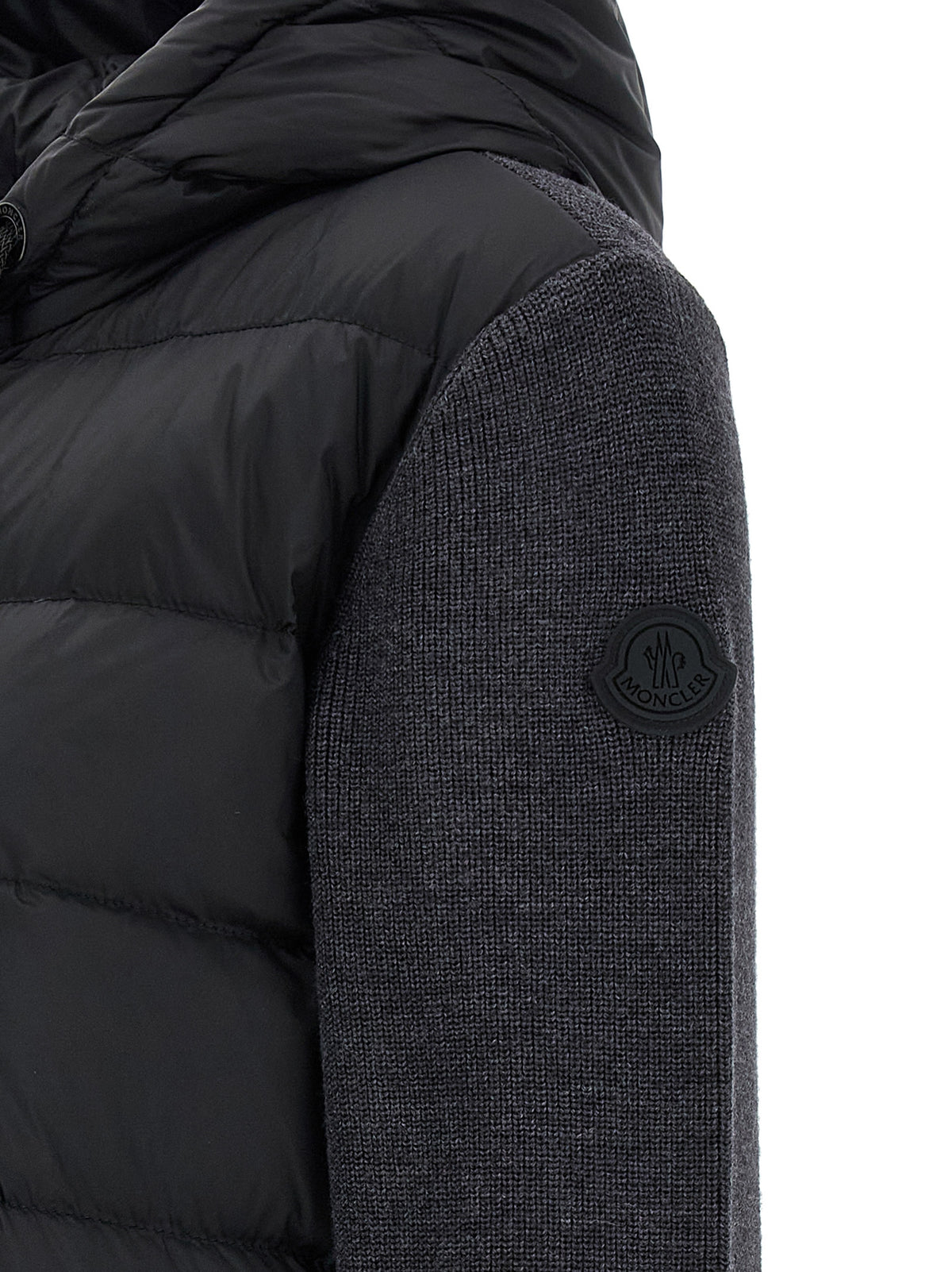 Cardigan Moncler en polyamide gris