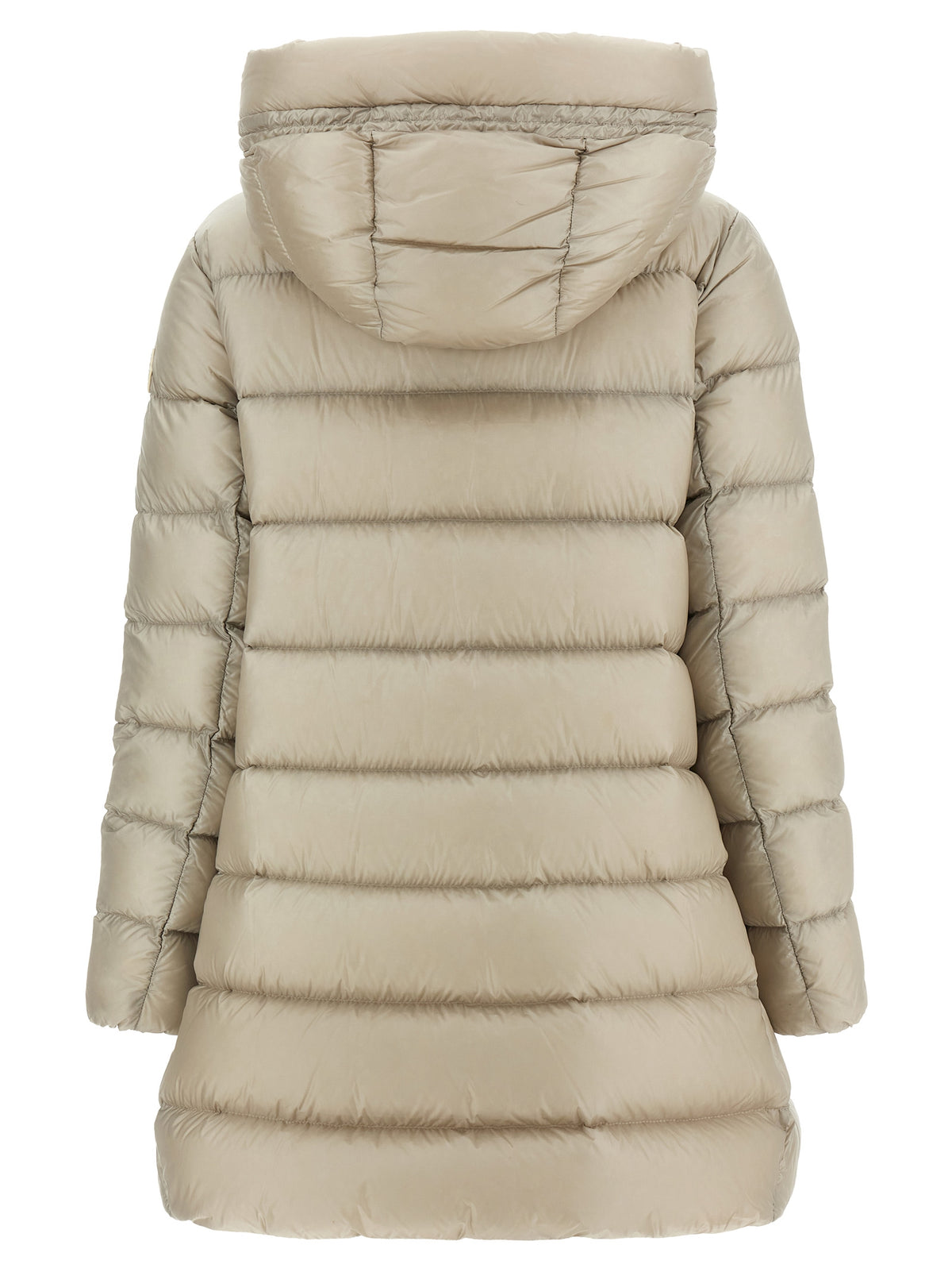 Veste longue Moncler en polyamide beige