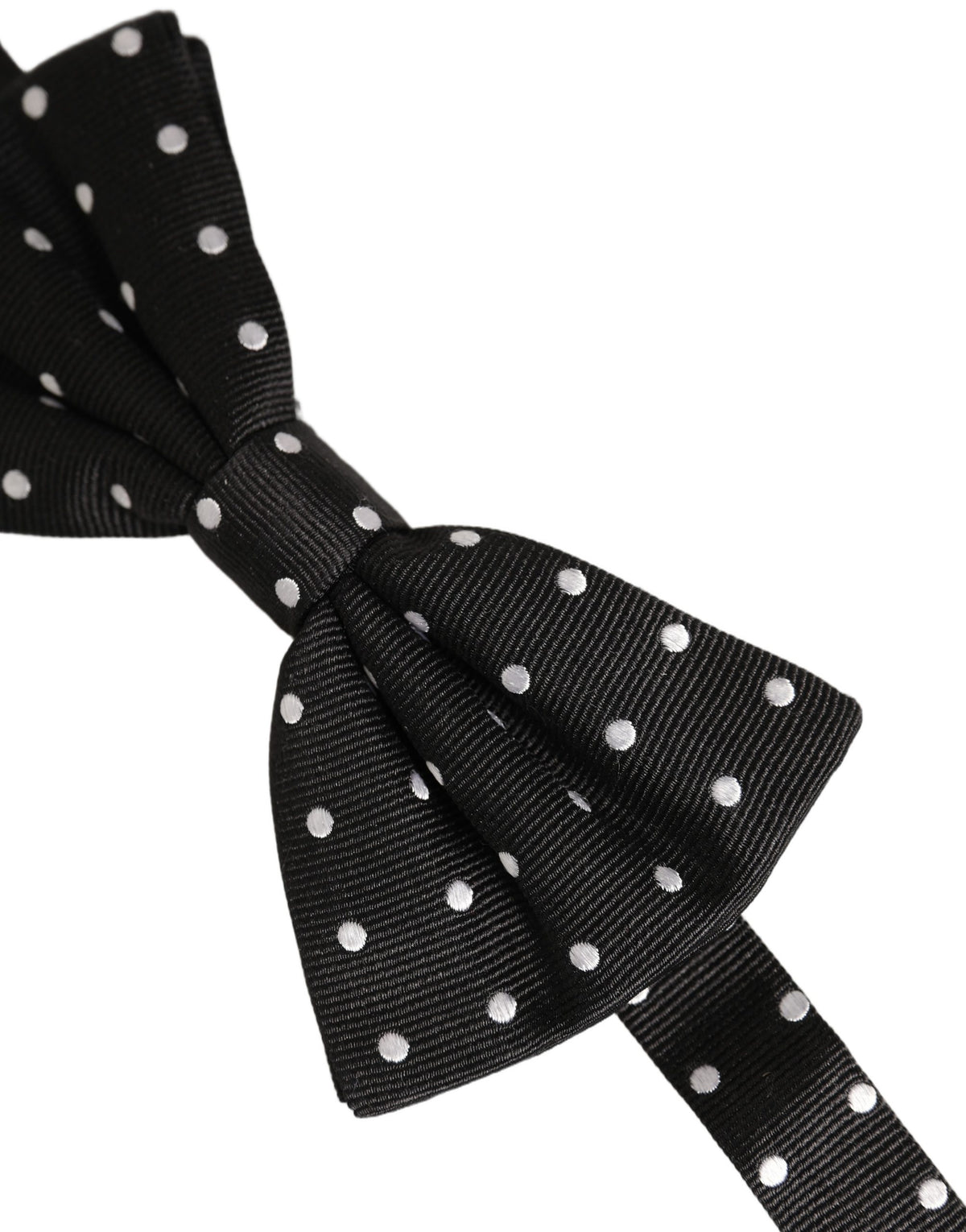 Nœud papillon ajustable Dolce &amp; Gabbana à pois noirs et blancs