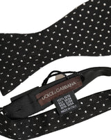 Nœud papillon ajustable Dolce &amp; Gabbana à pois noirs et blancs
