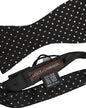 Dolce & Gabbana Black White Polka Dot Adjustable Neck Papillon Bow Tie