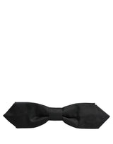 Nœud papillon papillon Dolce & Gabbana en polyester noir réglable pour homme