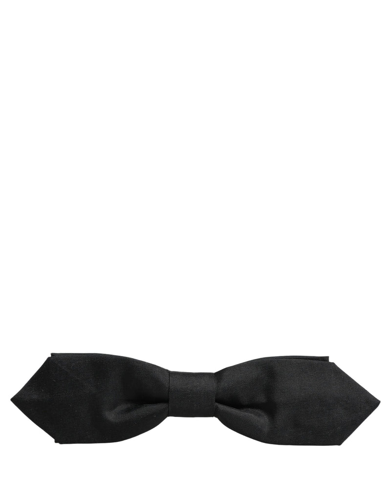 Nœud papillon papillon Dolce & Gabbana en polyester noir réglable pour homme