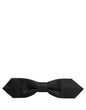 Dolce & Gabbana Men Black Polyester Adjustable Neck Papillon Bow Tie