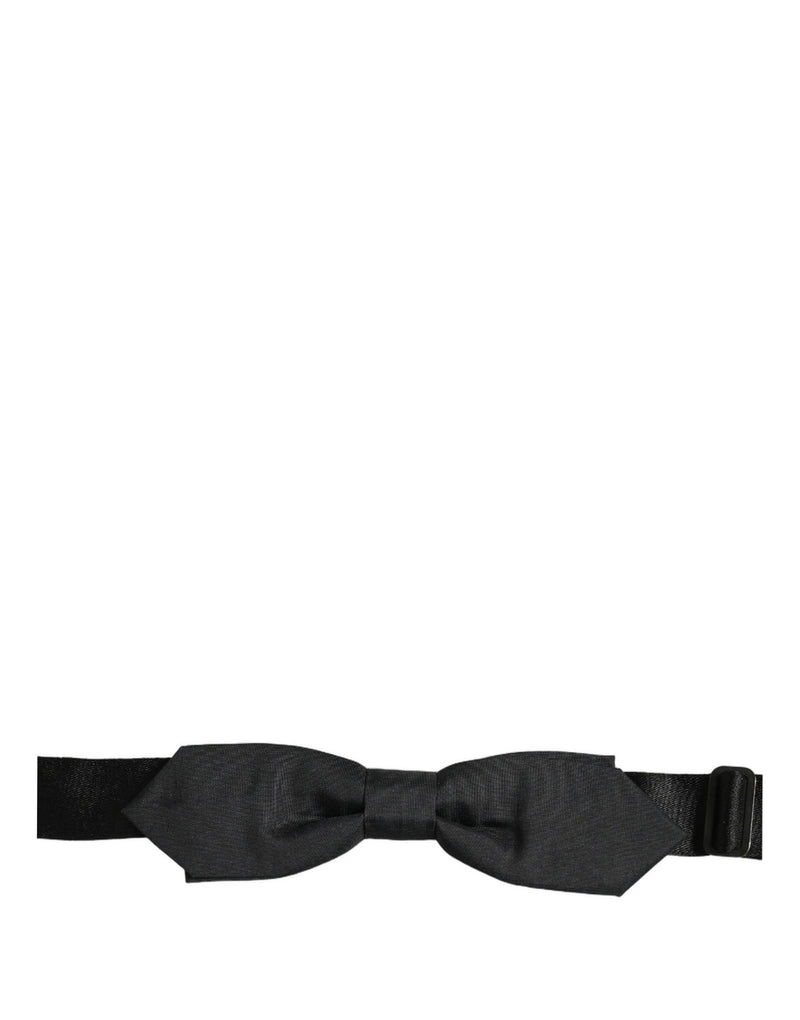Nœud papillon papillon Dolce & Gabbana en polyester noir réglable pour homme