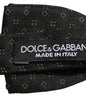 Dolce & Gabbana Black Diamond Pattern Adjustable Neck Papillon Bow Tie