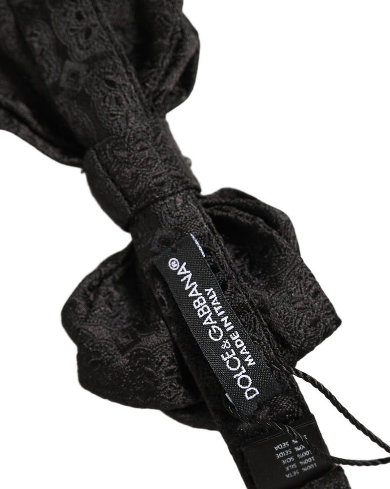 Nœud Papillon Dolce & Gabbana Homme Noir Soie Paisley Réglable