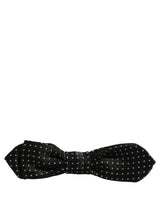 Nœud papillon ajustable Dolce &amp; Gabbana à pois noirs et blancs