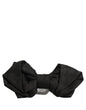 Dolce & Gabbana Men Black 100% Silk Adjustable Neck Papillon Bow Tie