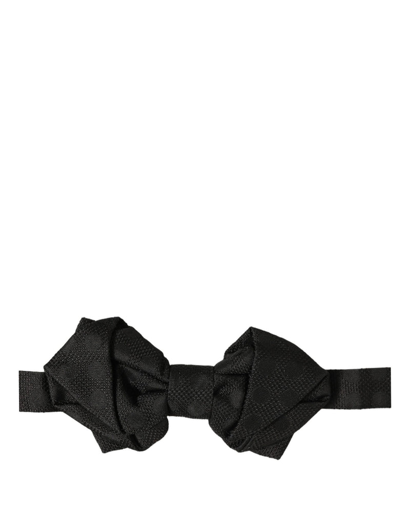 Nœud papillon réglable Dolce & Gabbana Homme Noir 100% Soie