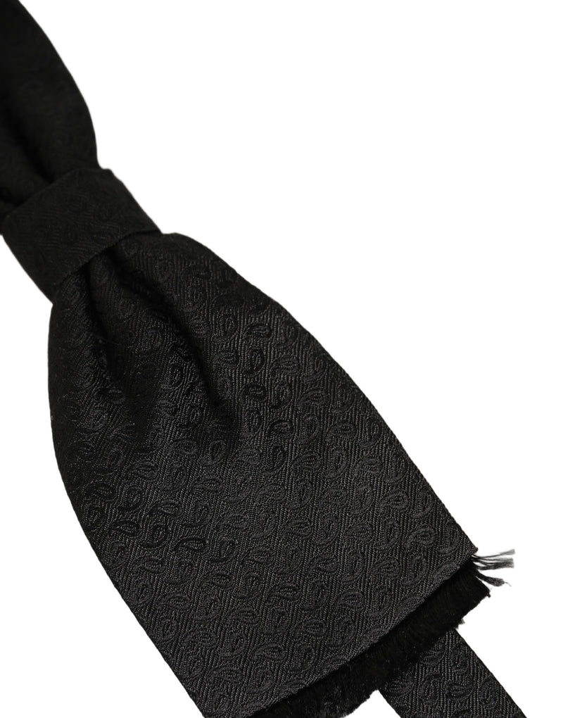 Nœud papillon Dolce & Gabbana pour homme noir 100 % soie réglable