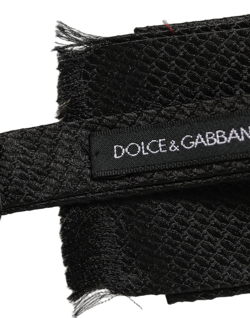Nœud papillon Dolce & Gabbana pour homme noir 100 % soie réglable