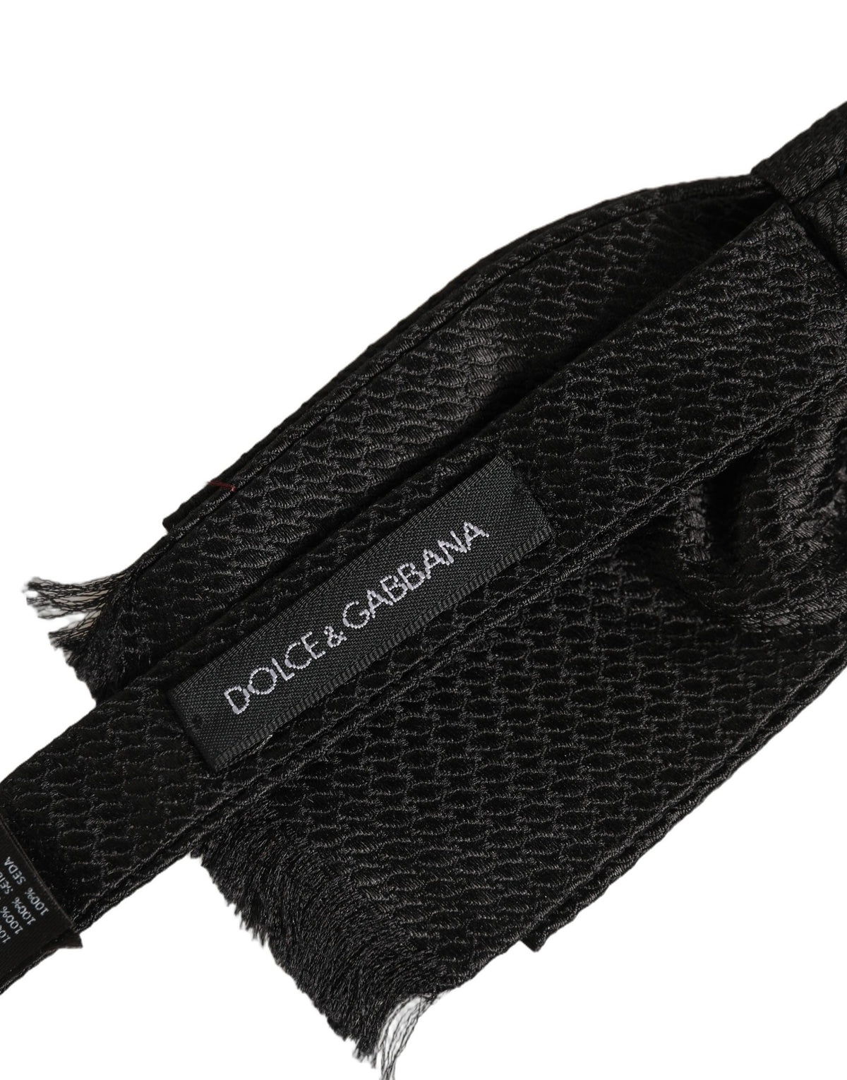 Nœud papillon Dolce & Gabbana pour homme noir 100 % soie réglable