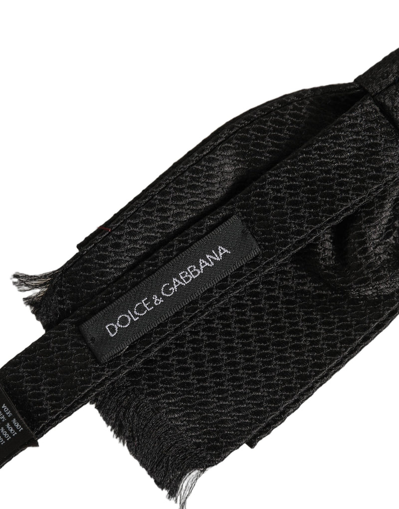 Nœud papillon Dolce & Gabbana pour homme noir 100 % soie réglable