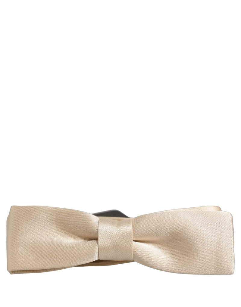 Dolce & Gabbana Homme Papillon Ajustable 100% Soie Beige