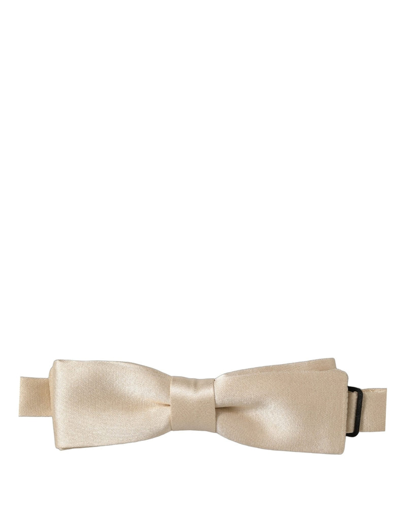Dolce & Gabbana Homme Papillon Ajustable 100% Soie Beige