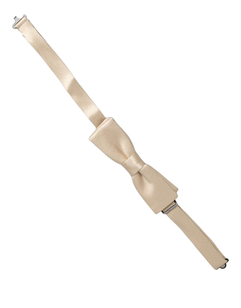 Dolce & Gabbana Homme Papillon Ajustable 100% Soie Beige