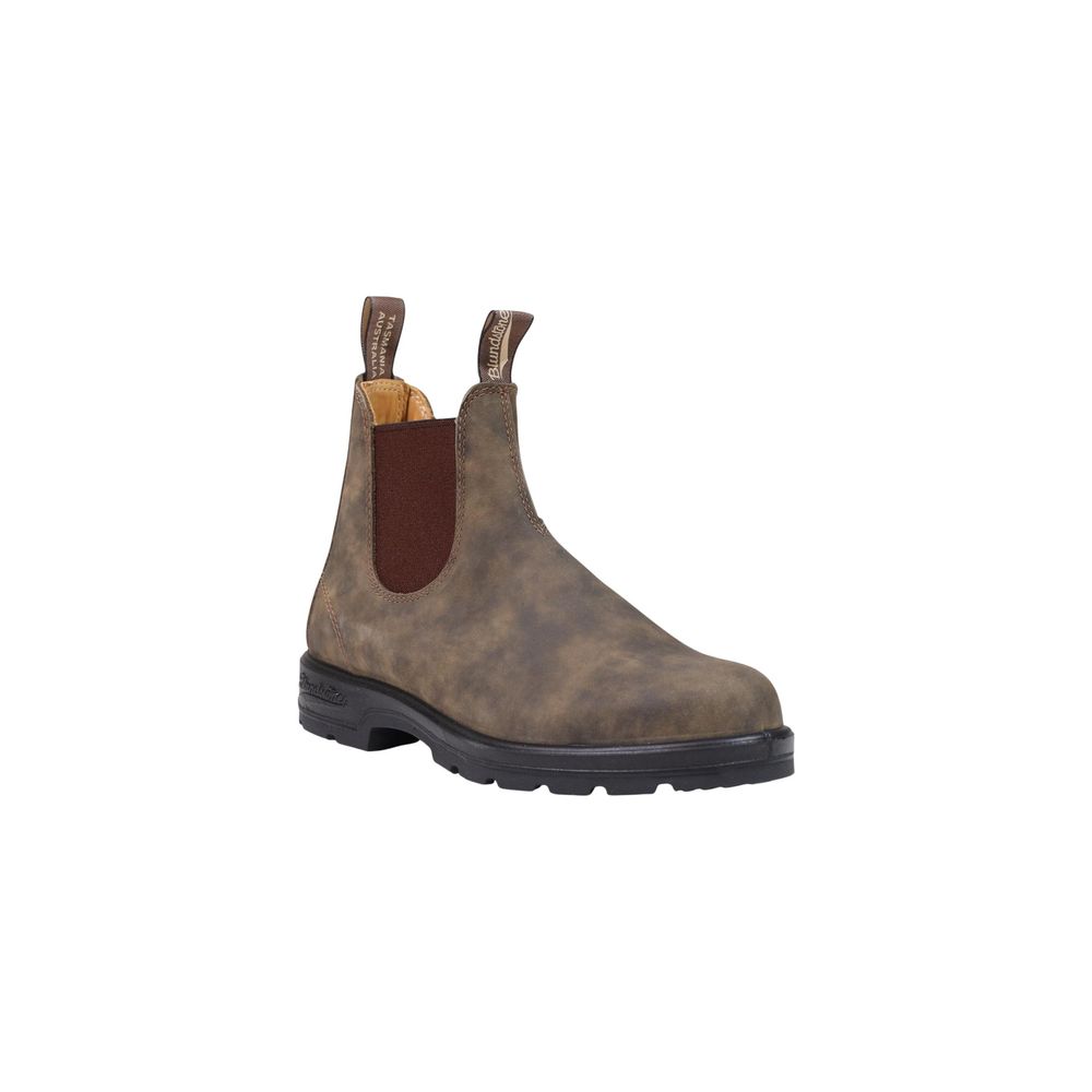 Boots Blundstone marron en cuir à la cheville